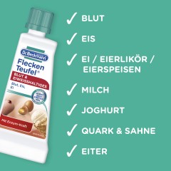 Dr. Beckmann Fleckenteufel Blut &amp; Eiweibhaltiges, Доктор Бекманн Пятновыводитель кровь и белковые пятна, 50 мл