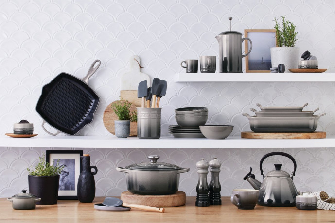 Le Creuset LE CREUSET La Marmite 28cm Flint SIGNATURE anthrazit LE CREUSET La Marmite 28см Кремень SIGNATURE