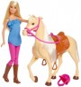 Mattel Barbie Pferd mit Puppe (blond) Лошадка Барби с куклой (блондинка)