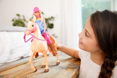 Mattel Barbie Pferd mit Puppe (blond) Лошадка Барби с куклой (блондинка)