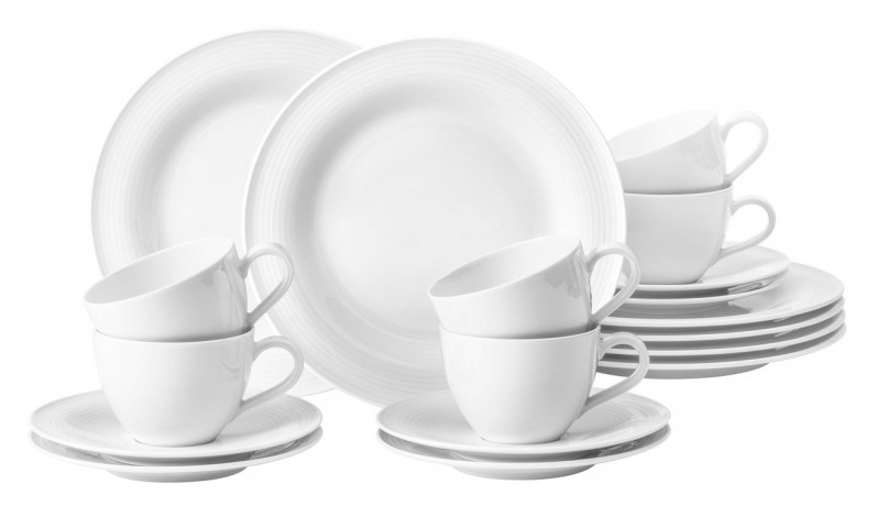 Seltmann Weiden Seltmann Weiden Kaffeeservice 18-tlg. BEAT Weiss Кофейный сервиз Seltmann Weiden 18 предметов. БИТЬ