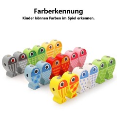 Arkmiido Holz Angelspiel mit 18 magnetische Fische Деревянная рыбалка с 18 магнитными рыбками