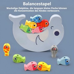 Arkmiido Holz Angelspiel mit 18 magnetische Fische Деревянная рыбалка с 18 магнитными рыбками