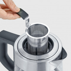 Severin Severin Wasser-/Teekocher WK 3473, 2200 W, bis zu 1 l Wasser oder 0,75 l Tee, mit Teesieb, inkl. 5 Teeprogrammen  Заварочный чайник для чая/воды Severin WK 3473, 2200 Вт, до 1 л воды или 0,75 л чая, с ситечком для чая, включая 5 чайных программ