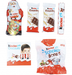 kinder Mix Stiefel Киндер шоколад 6 штук в сапожке, 219 грамм, красный