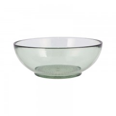 Bitz Bitz Kusintha - Glas green Salatschussel d: 24 cm / h: 9 cm Bitz Kusintha - Зеленая стеклянная салатница d: 24 см / высота: 9 см