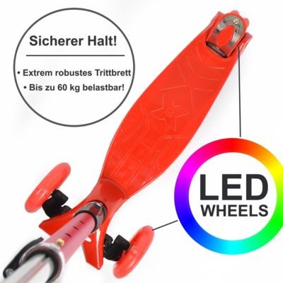 APOLLO LED Kinderscooter Kids Whiz Светодиодный детский самокат Kids Whiz