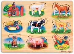 Melissa  Doug Soundpuzzle aus Holz Деревянный звуковой пазл