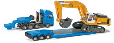 SIKU SIKU 1847 Schwertransport m.Tiefbettauflieger 1:87 Тяжелый транспорт SIKU 1847 с низкорамным прицепом 1:87