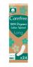 Carefree Slipeinlagen Organic Cotton Long 24 St, Карефри Ежедневные прокладки из органического хлопка Long 24шт, 3 упаковки (72 штуки)