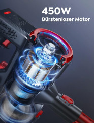 Buture Buture Akku-Hand-und Stielstaubsauger, 450,00 W, beutellos, Staubsauger 33000 Pa Starke Saugleistung, Staubsauger kabellos Langere  Беспроводной ручной и стержневой пылесос Buture, 450,00 Вт, без мешка, пылесос 33000 Па, сильная мощность всасывания