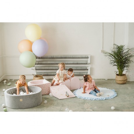 MeowBaby Spielplatz Aus Schaumstoff mit Ballebad 200x45cm\/100 Balle Hindernislaufen fur Kinder Детская пенная площадка с бассейном 200х45см/полоса препятствий на 100 шаров для детей
