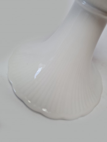 Tirschenreuth Белый фарфоровый подсвечник, 11см x 10,5см, Германия, 1970-80гг.