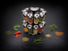 Cole &amp; Mason Coleamp;Mason 20er Gewucrzkarussell  schwarz Карусель для специй Coleamp;Mason 20