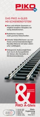 PIKO PIKO Spur H0 Gleiserweiterung Set: C Комплект удлинителя гусеницы PIKO Gauge H0: C