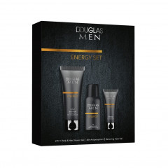 Douglas Collection Energy Set  Набор для мужчин для ухода за телом &quot;Энергия&quot;: Гель для душа 2-в-1 100мл + Гель для лица 25мл + Спрей-антиперспирант 50мл 