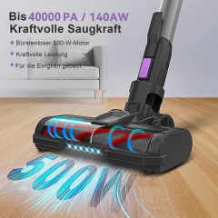 YISORA YISORA Akku-Hand-und Stielstaubsauger S10, 500,00 W, 40KPa, Akku Staubsauger 80 Minuten, Akku-Hand-und Stielstaubsauger blau Беспроводной ручной и стержневой пылесос YISORA S10, 500,00 Вт, 40 кПа, беспроводной пылесос 80 минут, беспроводной ручной 