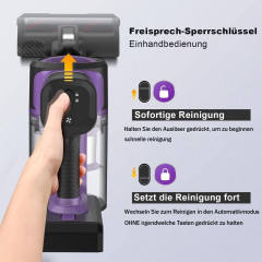 YISORA YISORA Akku-Hand-und Stielstaubsauger S10, 500,00 W, 40KPa, Akku Staubsauger 80 Minuten, Akku-Hand-und Stielstaubsauger blau Беспроводной ручной и стержневой пылесос YISORA S10, 500,00 Вт, 40 кПа, беспроводной пылесос 80 минут, беспроводной ручной 