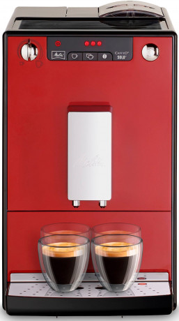 Melitta Melitta Kaffeevollautomat Solo E950-204, chili-red, Perfekt fur Cafe creme  Espresso, nur 20cm breit  Полностью автоматическая кофемашина Melitta Solo E950-204, чили-красный, идеально подходит для приготовления крем-эспрессо в кафе, ширина всего 2