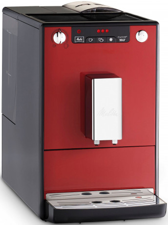 Melitta Melitta Kaffeevollautomat Solo E950-204, chili-red, Perfekt fur Cafe creme  Espresso, nur 20cm breit  Полностью автоматическая кофемашина Melitta Solo E950-204, чили-красный, идеально подходит для приготовления крем-эспрессо в кафе, ширина всего 2