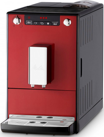 Melitta Melitta Kaffeevollautomat Solo E950-204, chili-red, Perfekt fur Cafe creme  Espresso, nur 20cm breit  Полностью автоматическая кофемашина Melitta Solo E950-204, чили-красный, идеально подходит для приготовления крем-эспрессо в кафе, ширина всего 2