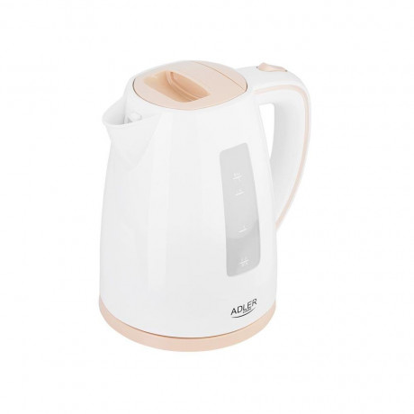 Adler Adler Wasserkocher AD 1264 Wasserkocher 1,7 Liter 2200 Watt Kalkfilter weiss / beige  Чайник Adler AD 1264 чайник 1,7 литра 2200 Вт с фильтром от накипи белый/бежевый