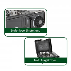 BRUNNER BRUNNER Gaskocher BRUNNER DEVIL SD NG Camping Gaskocher Set Zundsicherung, Vielseitig, (Gaskocher + Grillplatte)  Газовая плиа BRUNNER BRUNNER DEVIL SD NG комплект газовых плит для кемпинга предохранитель зажигания, универсальный, (газовая плита +