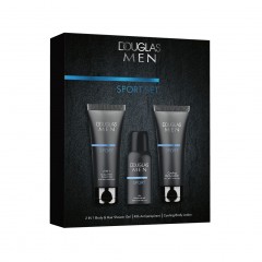 Douglas Collection Sport Set  Набор &quot;Спорт&quot; для мужчин для ухода за телом: Гель для душа «2в1» 100мл + Лосьон для тела 100мл + Спрей-антиперспирант 50мл 