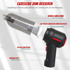 MDHAND MDHAND Akku-Handstaubsauger 3 in 1 Autostaubsauger 6000 Pa, Kartensteckplatz, Schwarz  Беспроводной ручной пылесос MDHAND 3 в 1 автомобильный пылесос 6000 Па, слот для карты, черный