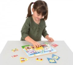 Melissa  Doug Soundpuzzle aus Holz Деревянный звуковой пазл