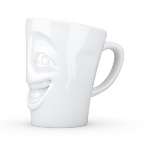 Fiftyeight Products TV Tassen Henkeltasse weiss witzig 0,35 L Чашка TV кружка с ручкой белая забавная 0,35 л