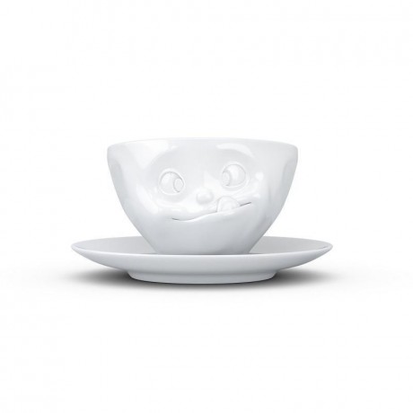 Fiftyeight Products TV Tassen Kaffeetasse weiss lecker 0,20 L TV cups кофейная чашка белая деликатесная 0,20 л