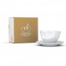 Fiftyeight Products TV Tassen Kaffeetasse weiss lecker 0,20 L TV cups кофейная чашка белая деликатесная 0,20 л
