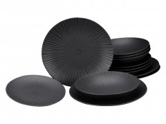 Creatable Creatable Tafeservice  12-tlg. VESUVIO schwarz Сборный столовый сервиз 12 шт. ВЕСУВИО