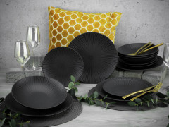 Creatable Creatable Tafeservice  12-tlg. VESUVIO schwarz Сборный столовый сервиз 12 шт. ВЕСУВИО
