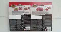 RMS Holzspielzeug Ruckziehfahrzeuge 2er Set Flip Ruckziehfahrzeuge Деревянные игрушечные машинки с откидным верхом Набор из 2 машинок с откидной крышкой