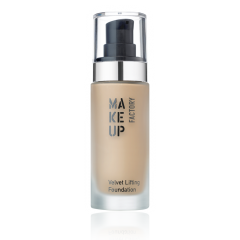 Антивозрастная бархатная тональная основа Make Up Factory Velvet Lifting Foundation, оттенок 20 Honey Beige
