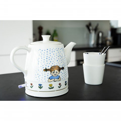 pippi pippi Wasserkocher 20130001, 0,8 l, 1750 W, Pippi Langstrumpf Keramik-Wasserkocher  Чайник pippi 20130001, 0,8 л, 1750 Вт, керамический чайник Пеппи Длинныйчулок