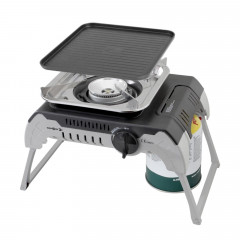 BRUNNER BRUNNER Gaskocher BRUNNER DEVIL 450 Camping Gaskocher Set Einflammig, Mobil, Vielseitig, (Gaskocher + Grillplatte)  Газовая плита BRUNNER Коплект походной газовой плиты BRUNNER DEVIL 450, однопламенное, мобильное, универсальное, (газовая плита + г