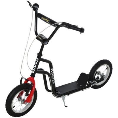HOMCOM Kinderroller mit hohenverstellbaren Lenker Детский самокат с регулируемым по высоте рулем.