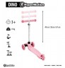 HyperMotion Balance-Roller Dreirad fur Kinder 3-5 Jahre in Rosa Трехколесный самокат для детей 3-5 лет в розовом цвете