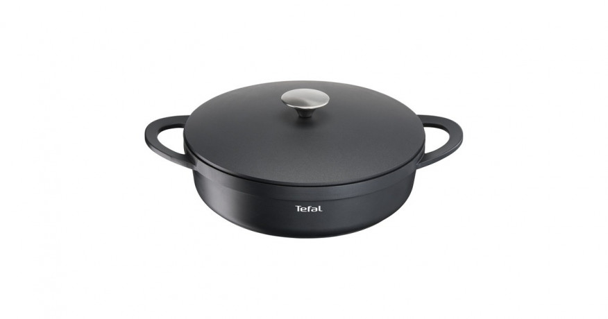 Tefal Tefal Servierpfanne Trattoria, O 28cm schwarz, mit Deckel  schwarz Кастрюля Tefal Trattoria O 28см, черная, с крышкой