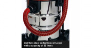 Einhell Einhell Nass-/Trockensauger TE-VC 36/30 Li rot/silber, ohne Akku und Ladegerat  rot/silber Пылесос Einhell для сухой и влажной уборки TE-VC 36/30 Li красный/серебристый, без аккумулятора и зарядного устройства