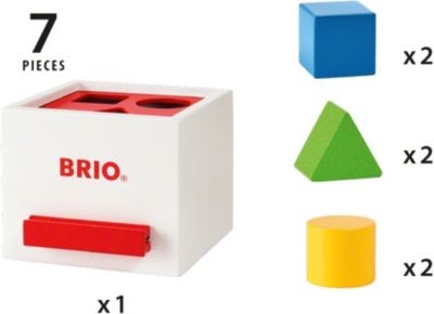 BRIO 7-tlg. Holz Sortier-Box 7 шт. деревянный сортировочный ящик