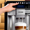 SIEMENS SIEMENS Kaffeevollautomat EQ.6 plus s700 TE657503DE, 2 Tassen gleichzeitig, 4 Profile, beleuchtetes Tassenpodest Полностью автоматическая кофемашина SIEMENS EQ.6 plus s700 TE657503DE, 2 чашки одновременно, 4 профиля, платформа для чашек с подсвет