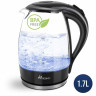 TRESKO TRESKO Wasserkocher 1,7 l 2200 W Glas Wasserkocher LED-Beleuchtung / BPA -frei, 1,7 l, 2200 W, / 360° Edelstahl Sockel / Abschaltautomatik / Filter Чайник TRESKO 1,7 л, 2200 Вт стеклянный чайник со светодиодной подсветкой / без BPA, 1,7 л, 2200 Вт