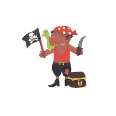 Pebaro Laubsagevorlage Pirat Лепной шаблон пират