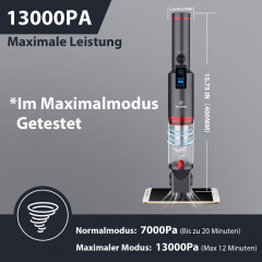 LBF LBF Akku-Handstaubsauger Tragbarer Autostaubsauger, Autostaubsauger 13000 Pa/100 W,bis 20min Schwarz Беспроводной ручной пылесос LBF, портативный автомобильный пылесос, автомобильный пылесос 13000 Па/100 Вт, до 20 минут
