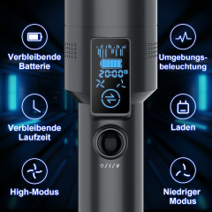 LBF LBF Akku-Handstaubsauger Tragbarer Autostaubsauger, Autostaubsauger 13000 Pa/100 W,bis 20min Schwarz Беспроводной ручной пылесос LBF, портативный автомобильный пылесос, автомобильный пылесос 13000 Па/100 Вт, до 20 минут