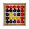 SINA®SPIELZEUG Holzspielzeug Kugelspiel Jumping Balls 24 Stuck Деревянная игрушка с мячом Jumping Balls 24 штуки